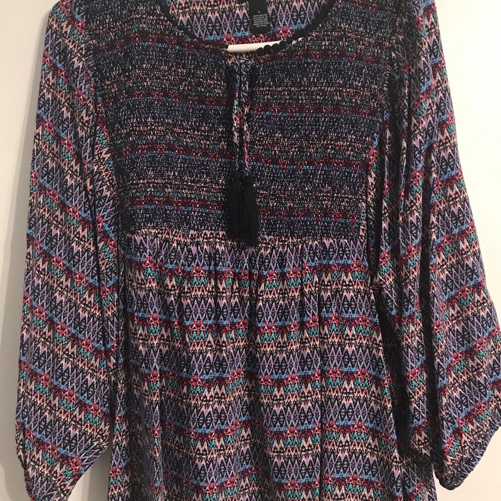 Print Smocked Top